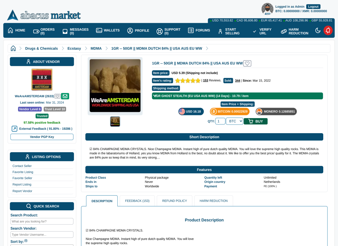 Purchasing on Abacus Market